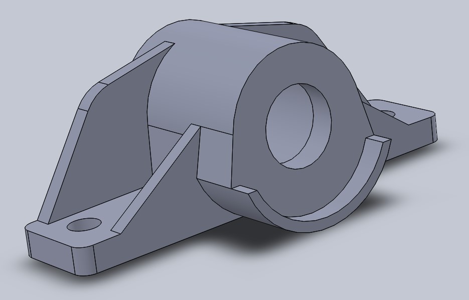 CAD Model eines Lagergehäuses